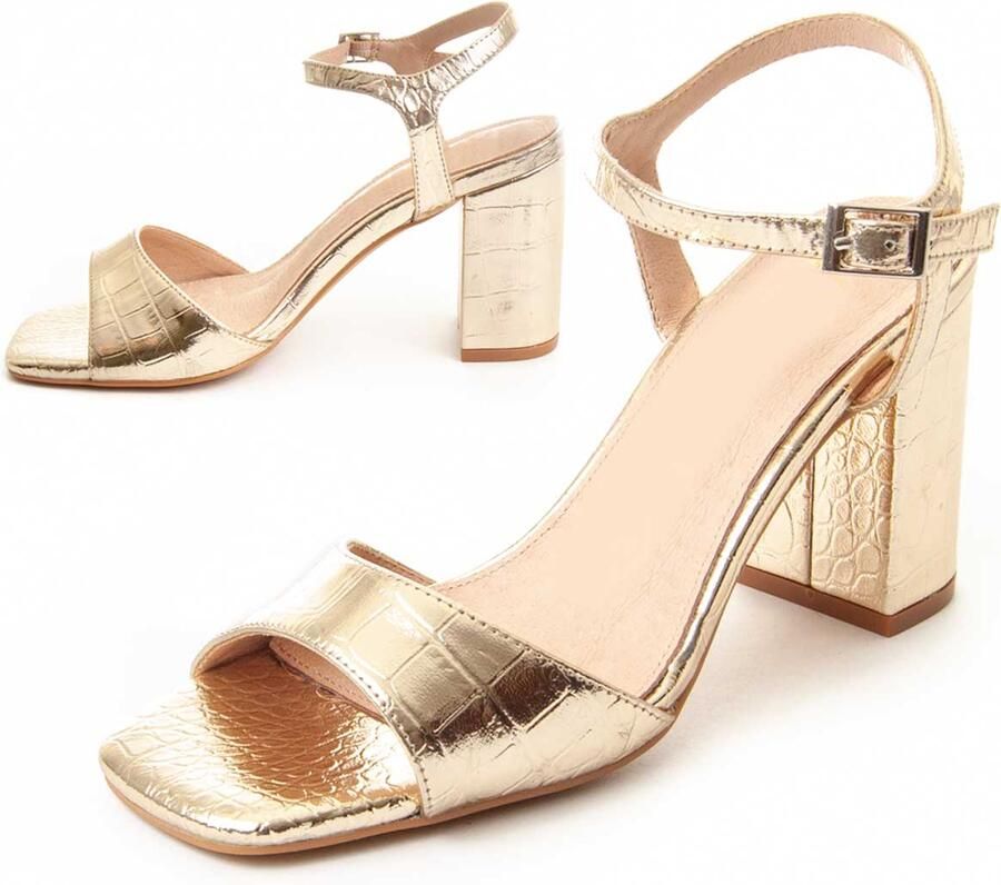 Montevita Heel Sandal In Goud