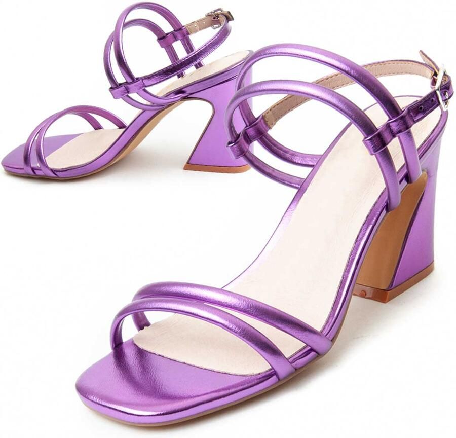 Montevita Heel Sandal Sandal13 in Paars