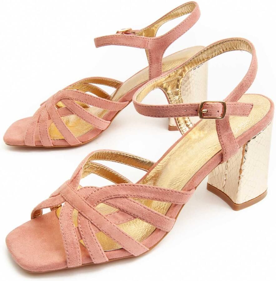 Montevita Heel Sandal Sandal25 In Roze