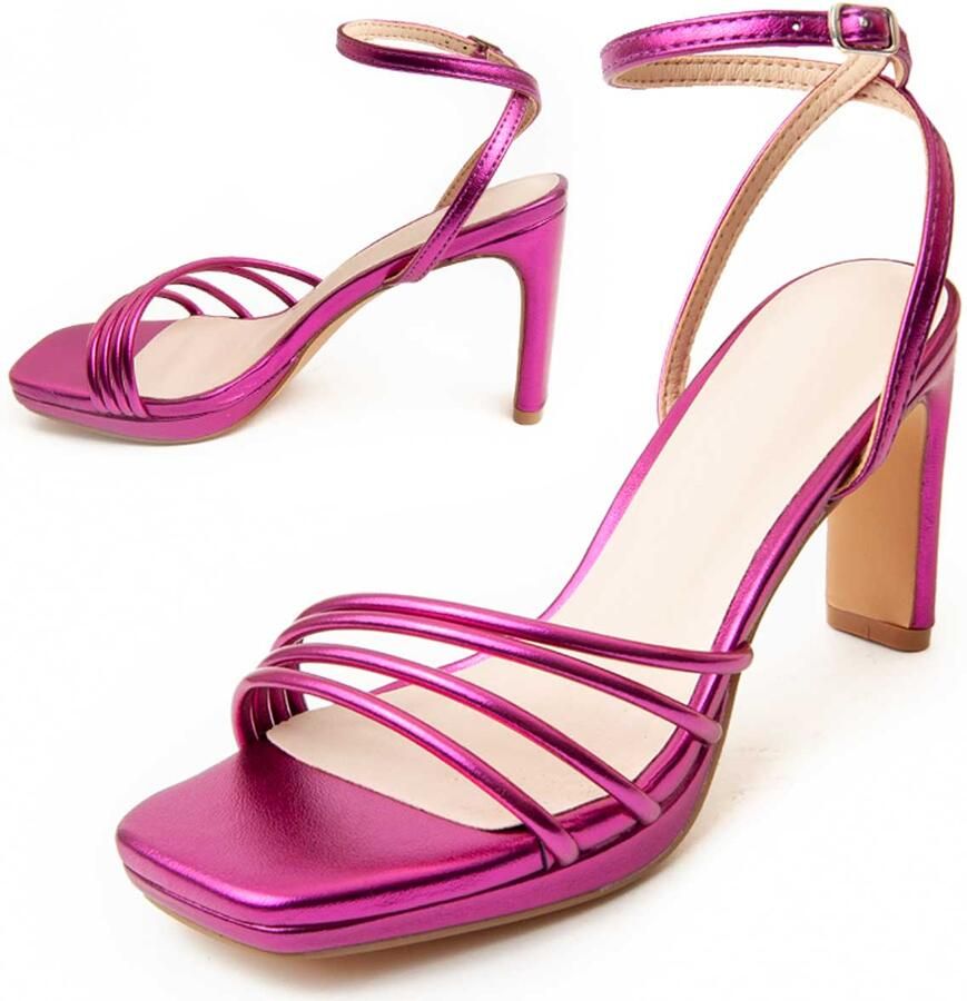 Montevita Heel Sandal Sandale4 In Fuchsia