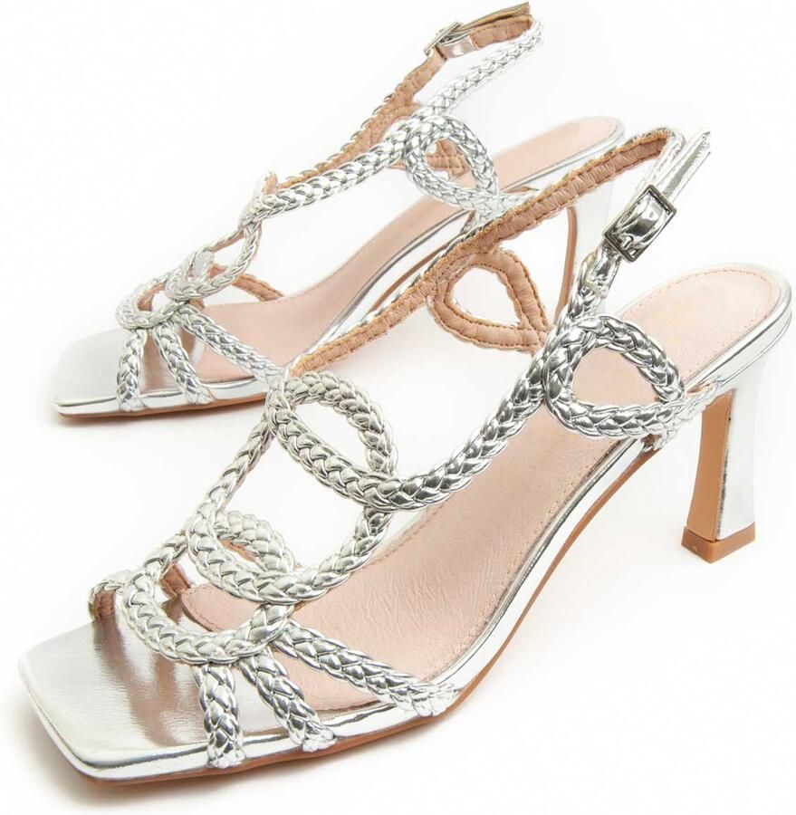 Montevita Heel Sandal Sanndal21 In Zilver