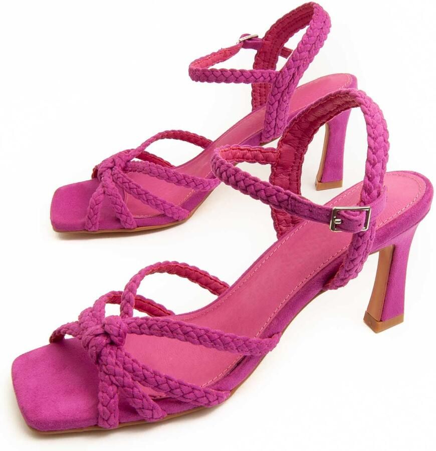 Montevita Heel Sandal Sanndal22 In Fuchsia