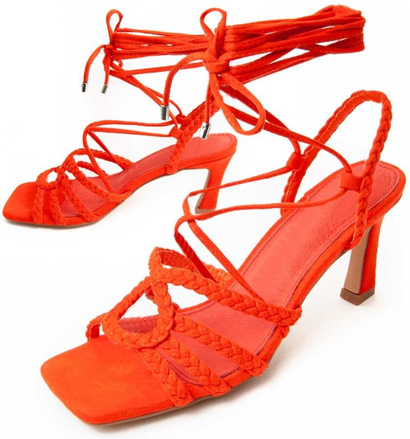 Montevita Heel Sandalen Sandal8 in Oranje