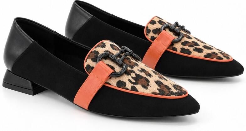 Montevita mocassin voor dames zwart