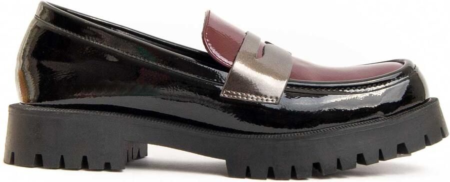 Montevita platform mocassin Macca2 In zwart