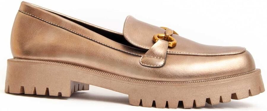 Montevita platform mocassin Macca3 In Goudkleurig