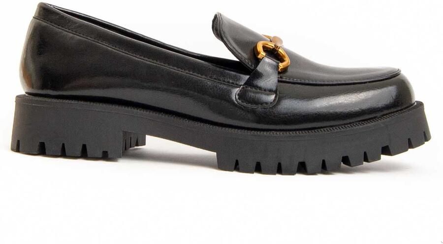Montevita platform mocassin Macca3 In zwart