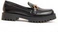Montevita platform mocassin Macca3 In zwart - Zwart