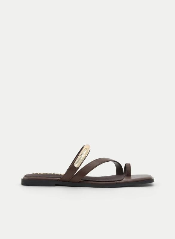 Montevita platte sandalen Jinetese bruin