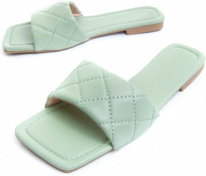 Montevita platte sandalen Palanti groen