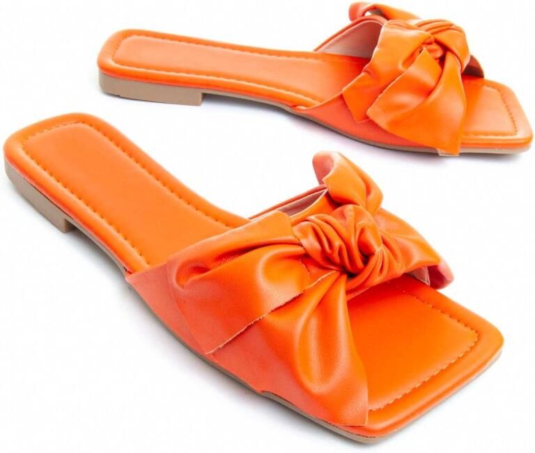 Montevita platte sandalen Palanti2 Oranje