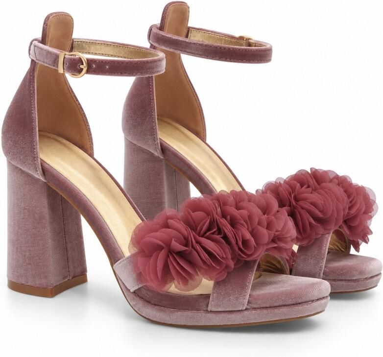 Montevita sandaal met hak voor dames roze