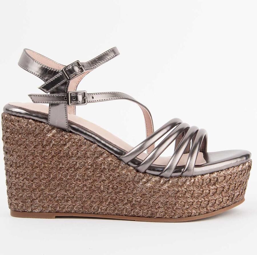 Montevita Sandalen Met Een Sleehak Salia10 Grijs