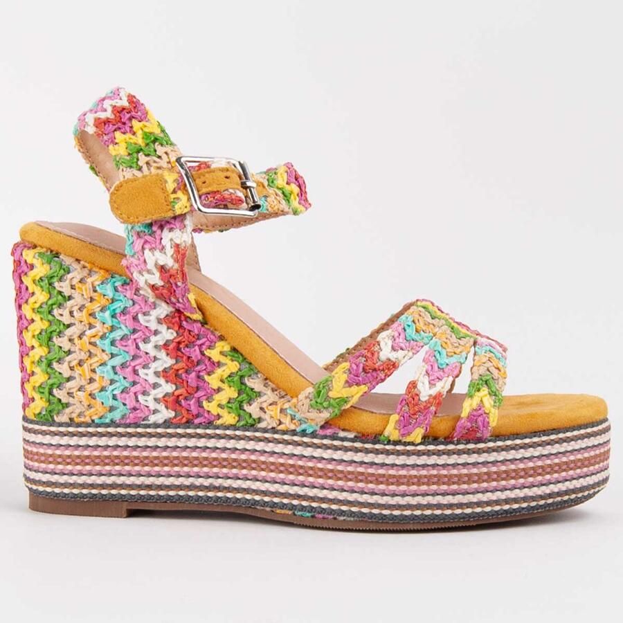 Montevita Sandalen Met Een Sleehak Salia9 Multikleurig