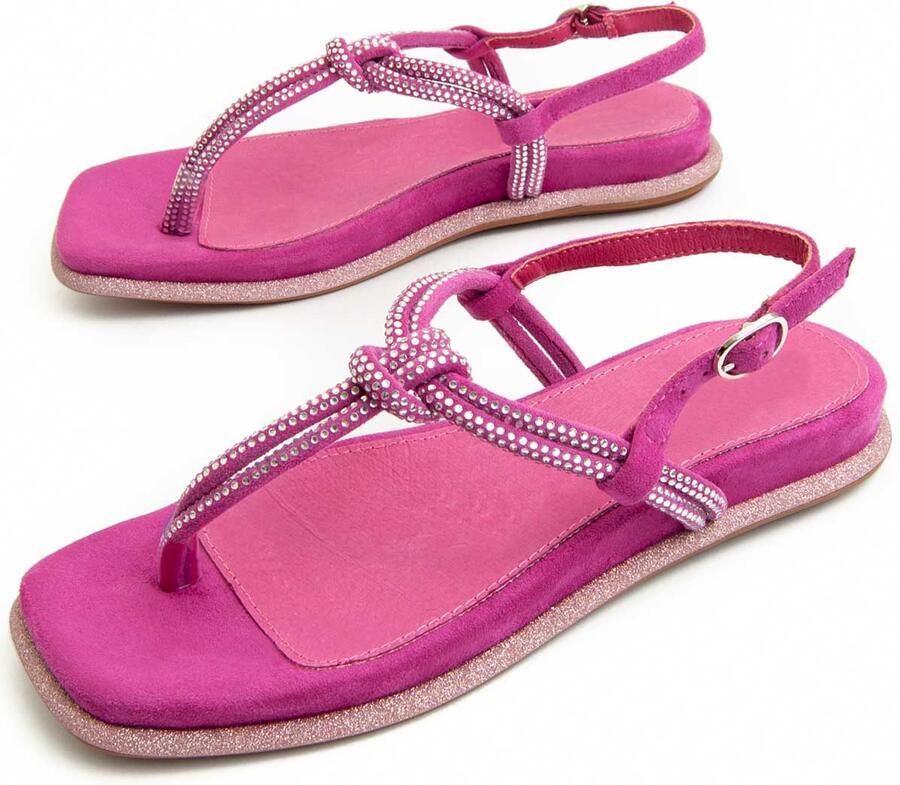 Montevita Sandalen Prins In Fuchsia