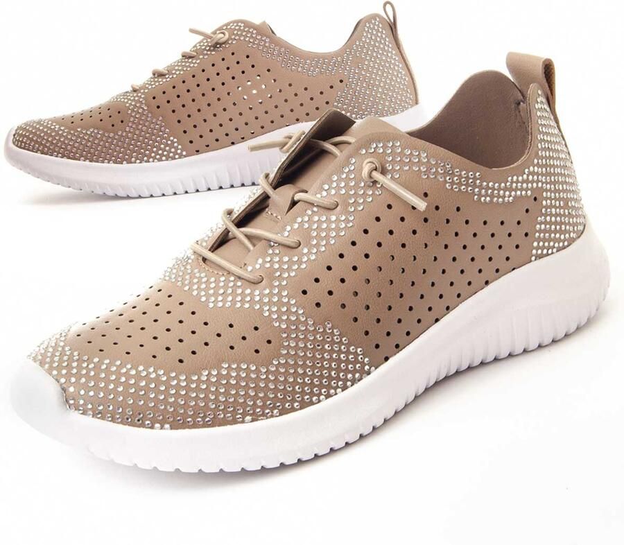 Montevita Sneakersport Drillschoenen In Bruin