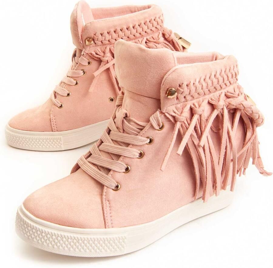 Montevita Wedge Enkellaars Indig3 In Roze