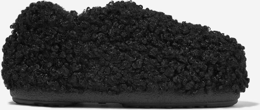 Moon boot Kinderen Faux Krullende Slippers in Zwart