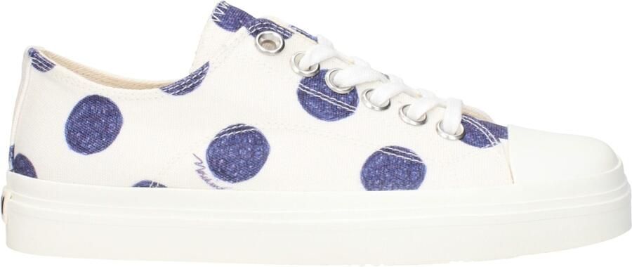 Moschino Witte Stoffen Lage Sneakers