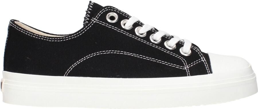 Moschino Zwarte Stoffen Lage Sneakers