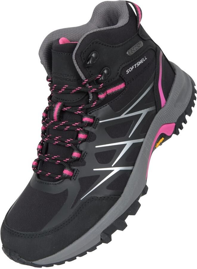 Mountain Warehouse Dames Extreme Byzantine Vibram Waterdichte Wandelschoenen (Zwart)