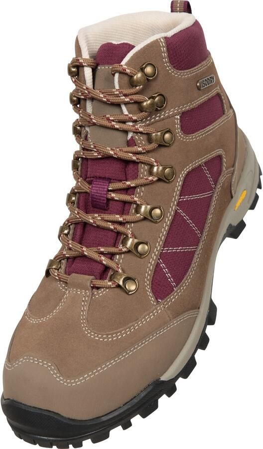 Mountain Warehouse Dames Storm Suède Waterdichte Wandelschoenen (Bruin)
