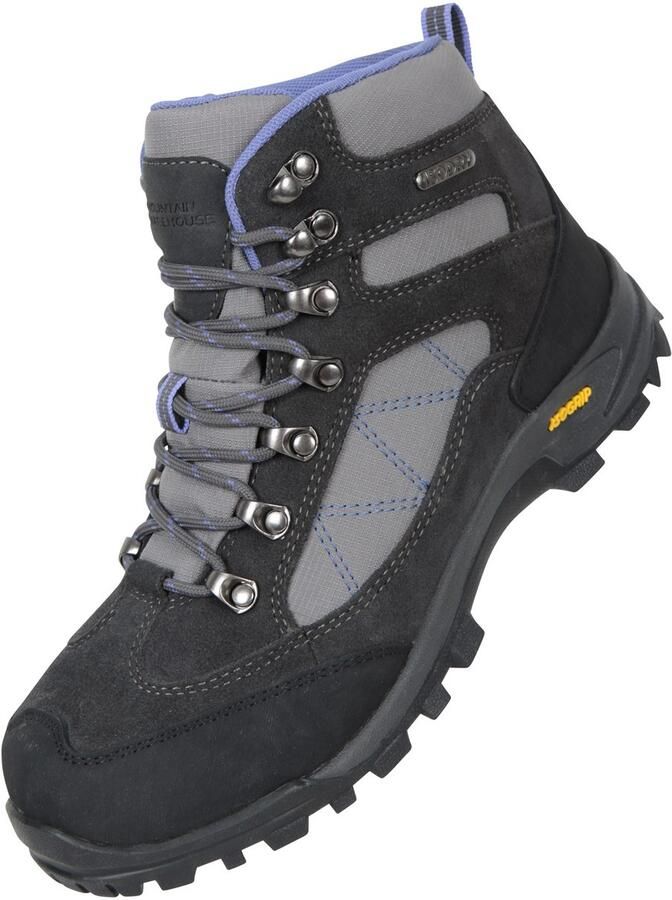 Mountain Warehouse Dames Storm Suède Waterdichte Wandelschoenen (Grijs)