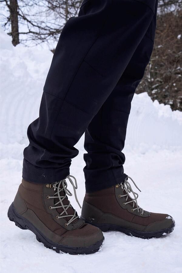 Mountain Warehouse Heren Ohio fleece gevoerde sneeuwschoenen (Bruin)