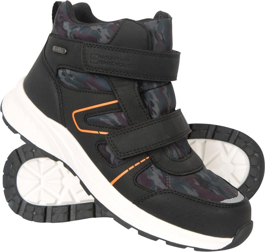 Mountain Warehouse Jupiter Adaptieve Waterdichte Wandelschoenen voor Kinderen Kinderen (Zwart Groen)