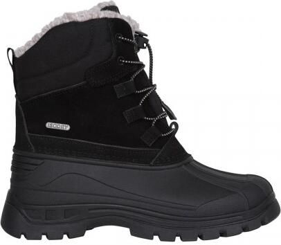 Mountain Warehouse Kinderen Leren Waterdichte Borg Gevoerde Sneeuwlaarzen (Zwart)