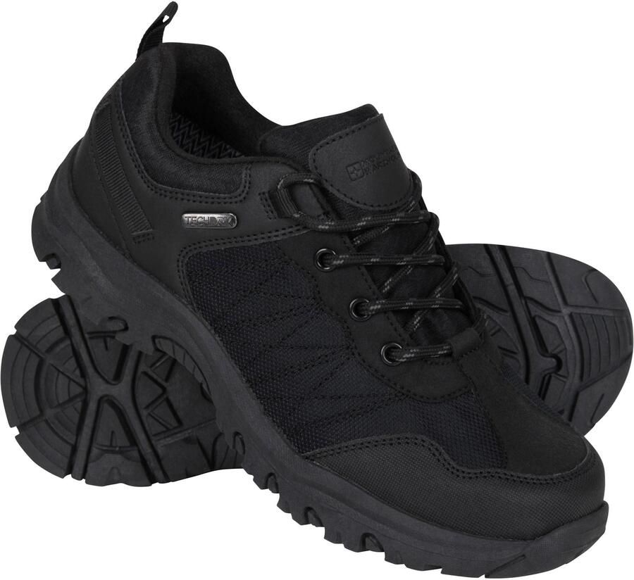 Mountain Warehouse Kinderen Kinderen Stampede Waterdichte Suède Wandelschoenen (Zwart)