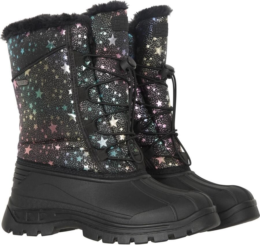Mountain Warehouse Kinderen Kinderen Whistler Adaptive Stars Sneeuwschoenen (Jet Zwart)