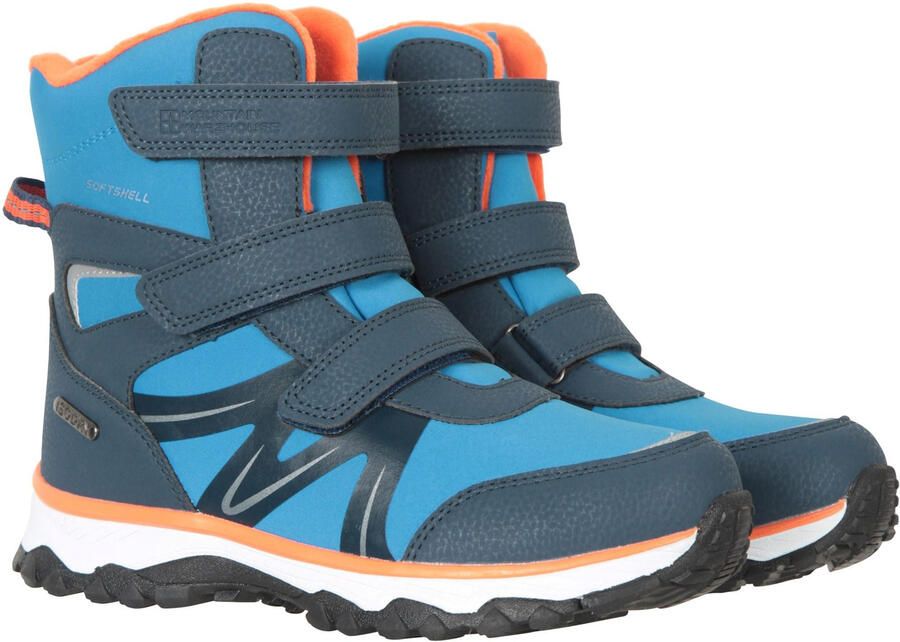 Mountain Warehouse Kinder Kinder Slope Adaptive Softshell Snow Boots (Blauw oranje)