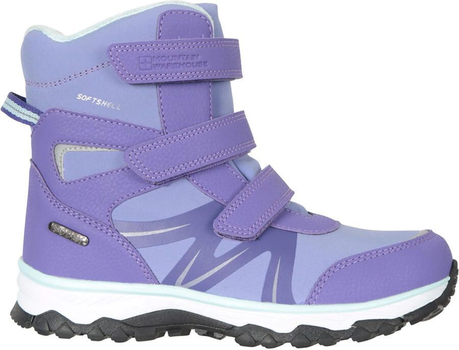 Mountain Warehouse Kinder Kinder Slope Adaptive Softshell Snow Boots (Lavendel Munt)