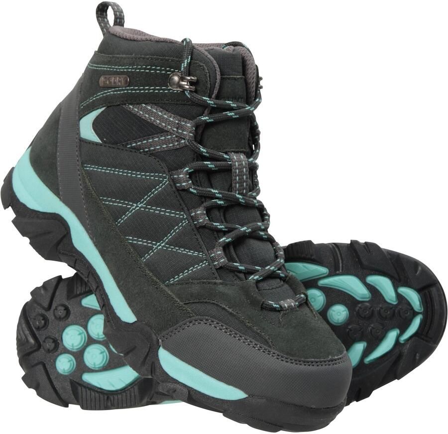 Mountain Warehouse Kinder kleuterpad suède wandelschoenen (Teal)