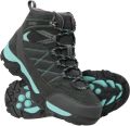 Mountain Warehouse Kinder kleuterpad suède wandelschoenen (Teal) - Turquoise