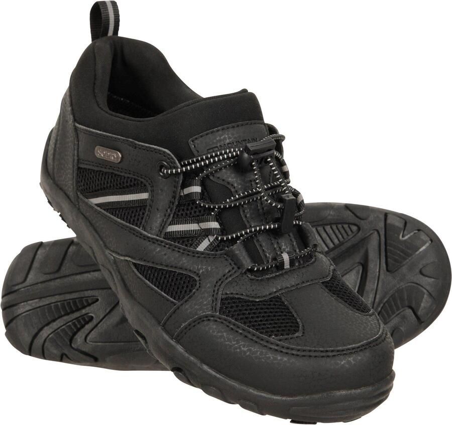 Mountain Warehouse Meander Waterdichte Wandelschoenen voor Kinderen Kinderen (Zwart)