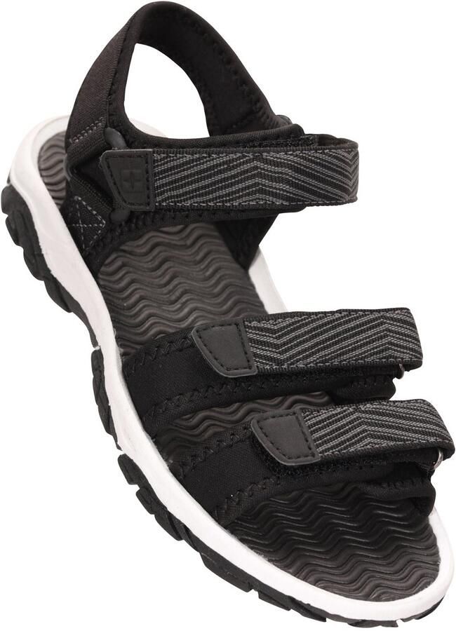 Mountain Warehouse Sandalen met 3 drukknopen voor kinderen Kinderen (Zwart)