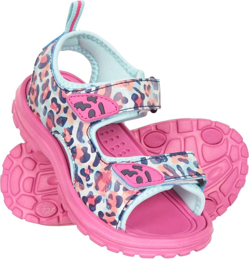 Mountain Warehouse Sandalen met dierenprint voor meisjes (Roze)