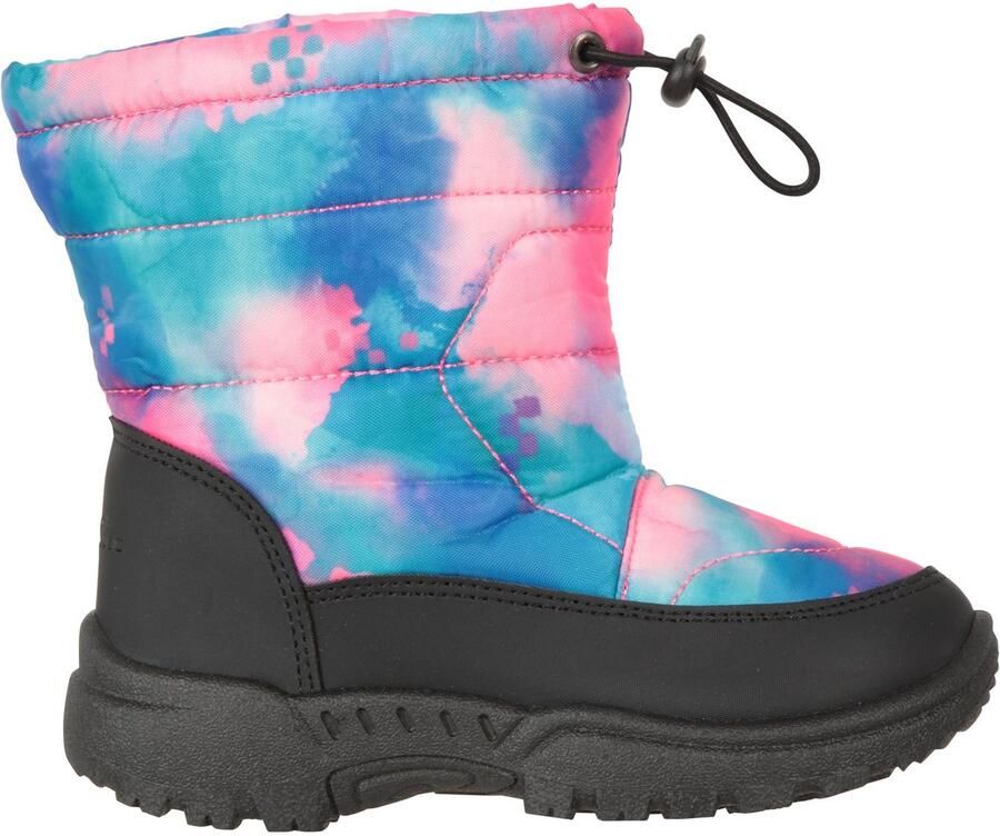Mountain Warehouse Toddler Caribou Adaptive Tie Dye Snow Boots (Lichtroze)