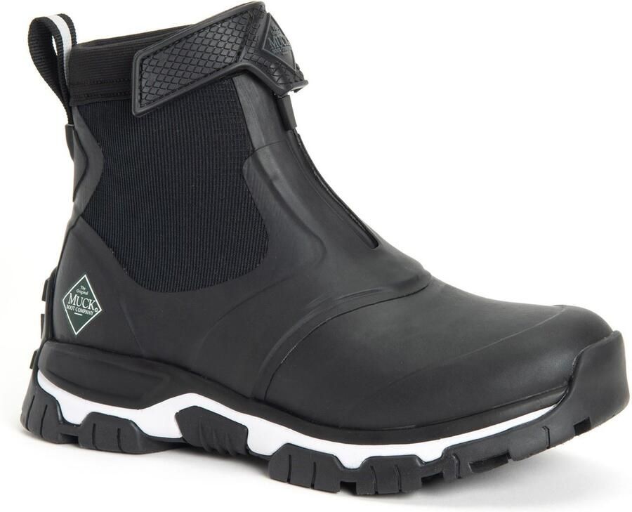 MUCK BOOTS Apex Mid Zip Rubber Zwart Wit Wellingtonlaarzen