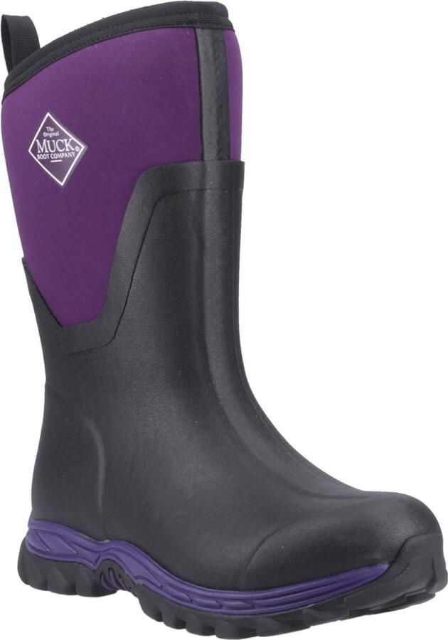 MUCK BOOTS Arctic Sport II Mid Rubber Dames Zwarte Acai Winter Halflange Laarzen