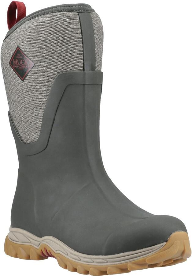 MUCK BOOTS Arctic Sport II Mid Rubberen Dames Olijf herringbone Winterlaarzen Tot Halverwege De Kuit