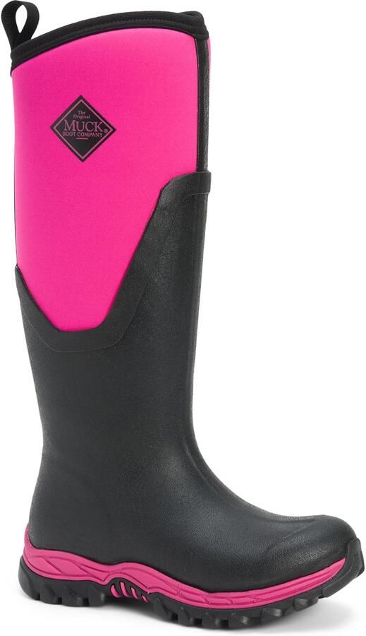 MUCK BOOTS Arctic Sport II Tall Rubberen Zwarte Roze Regenlaarzen