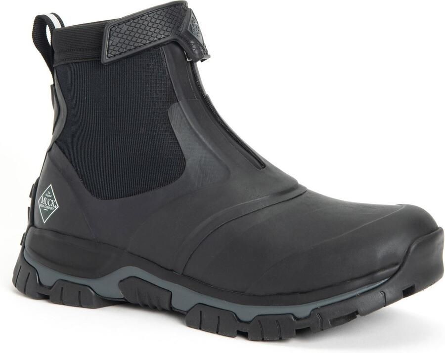 MUCK BOOTS Muck Laarzen Apex Mid Zip Rubber Zwart Donker Schaduw Wellington