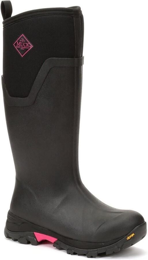 MUCK BOOTS Muck Laarzen Arctic Ice Tall Rubber Zwart Hot Roze Wellington