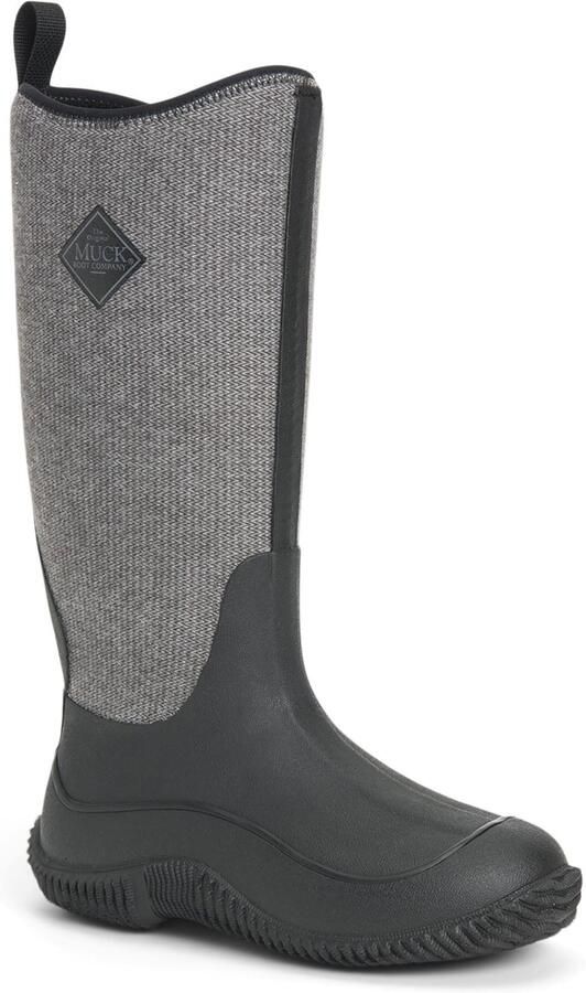 MUCK BOOTS Muck Laarzen Hale Rubber Zwart W Fuzzy Visgraat Wellington