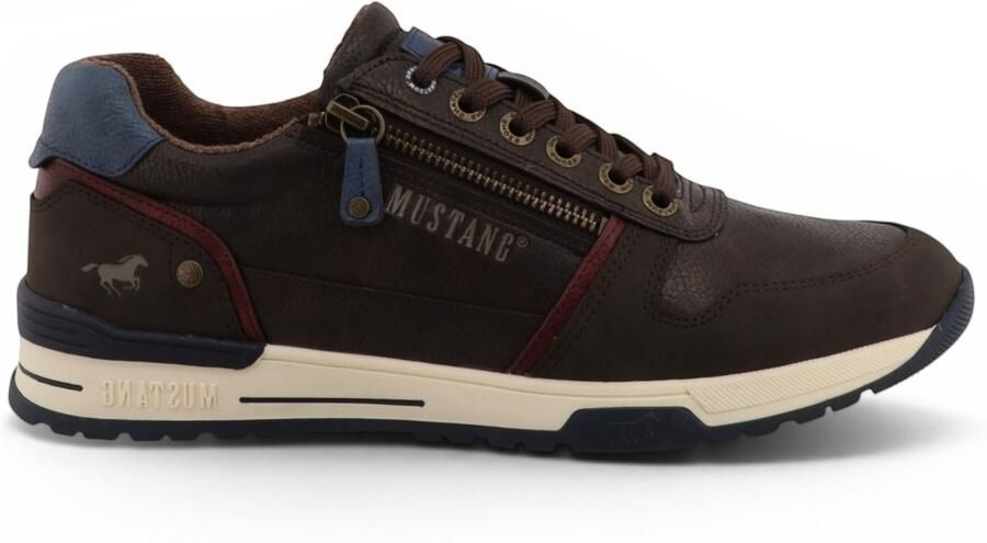 Mustang Bruine Nepleren Sneaker Schoenen voor Heren M0281006