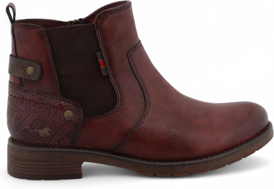 Mustang Dames Burgundy Chelsea Enkellaarsjes