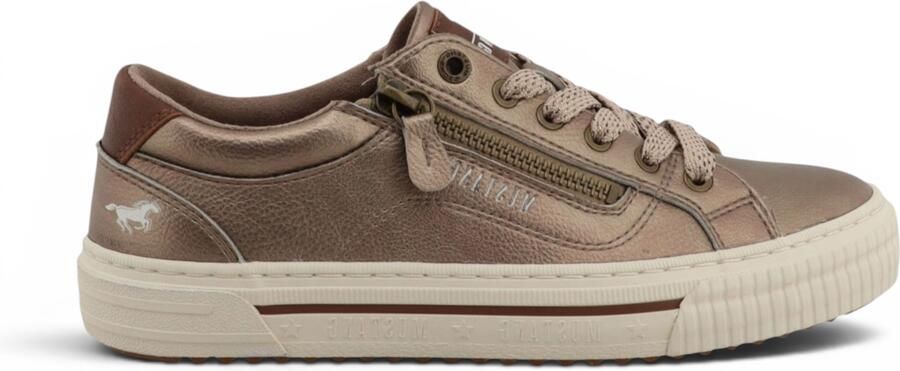 Mustang Dames Golden Faux Leather Sneaker Casual schoenen M0112011